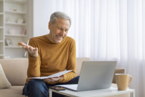 Man talking on the computer, Energy Leadership Assessments